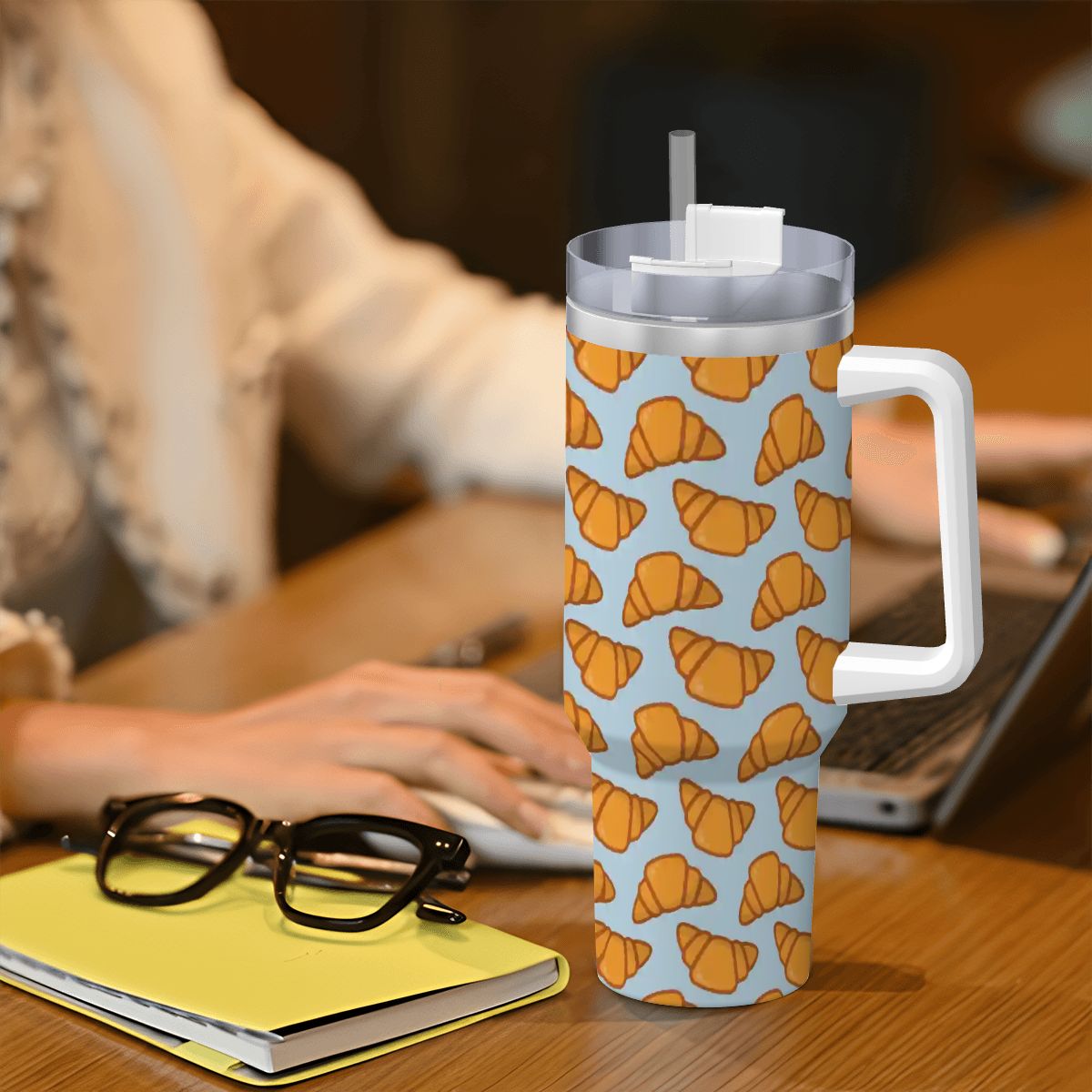 Croissant Breeze | Large Tumbler