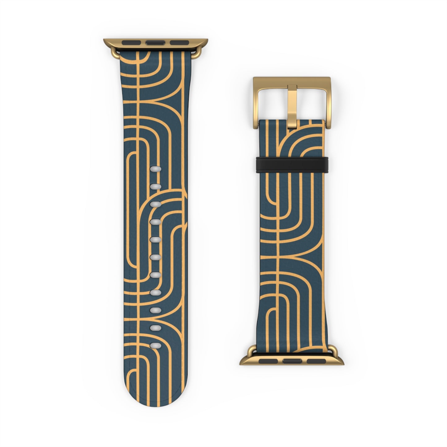 Gold on Teal | Apple Watch Band