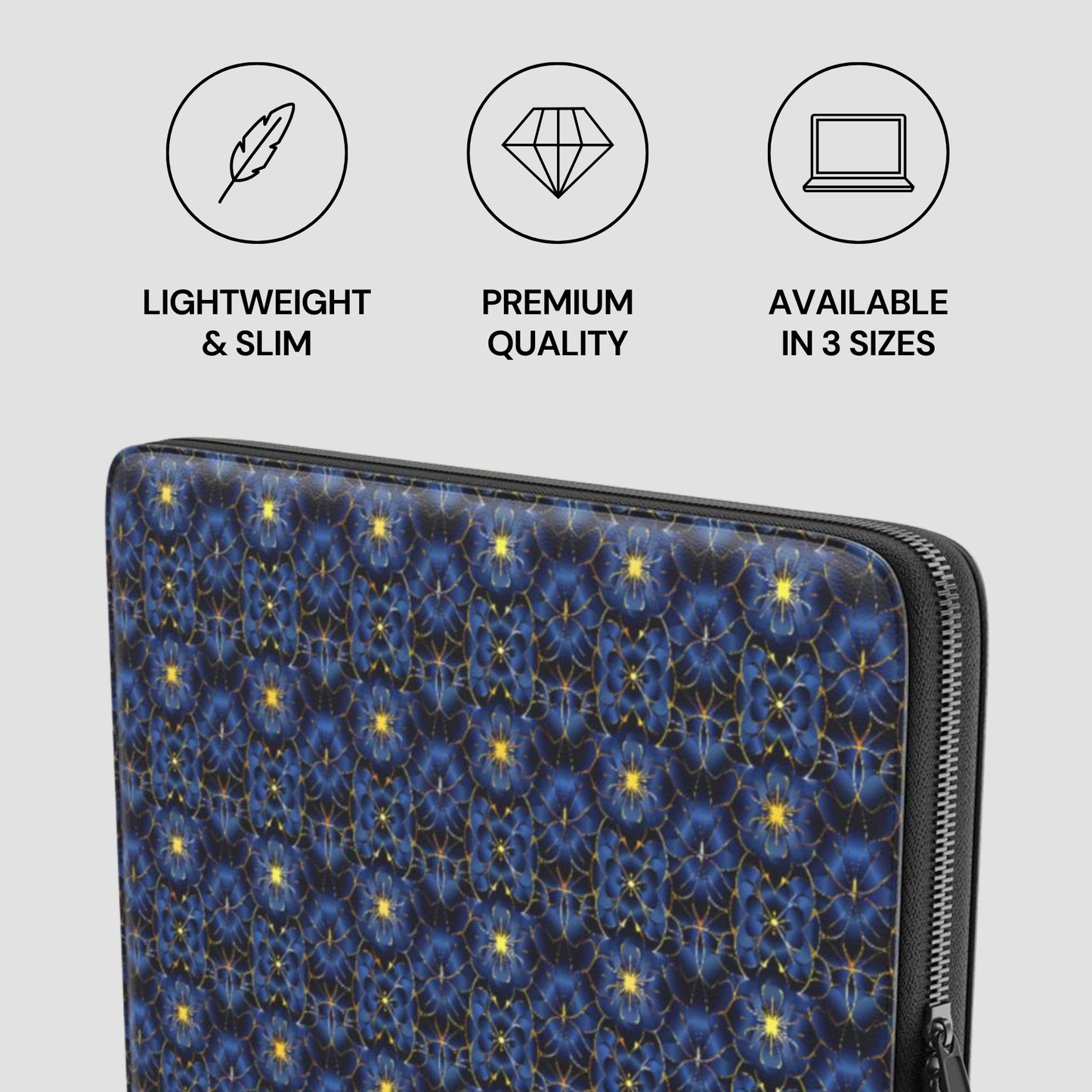 Azure Bloom | Premium Laptop Sleeve