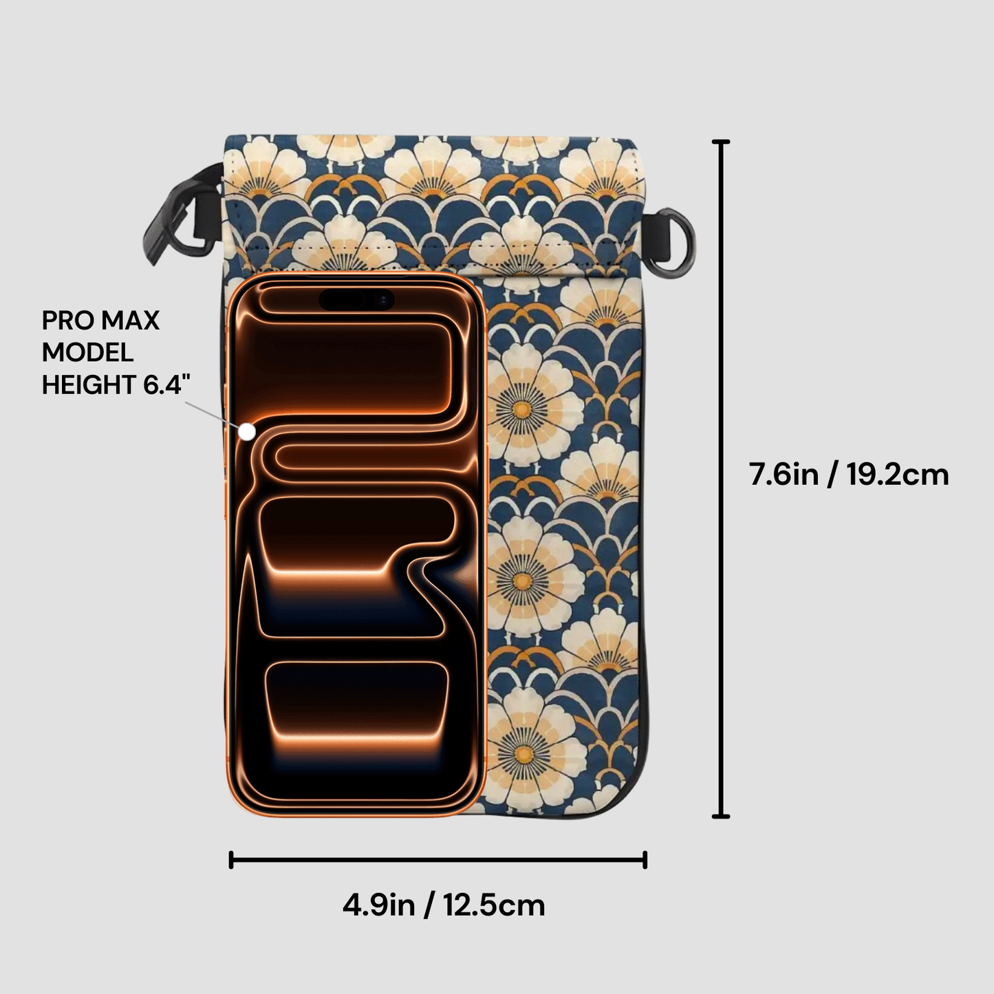 Ivory Bloom | Crossbody Phone Purse