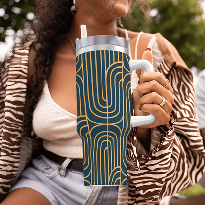 Gold on Teal | Large Tumbler