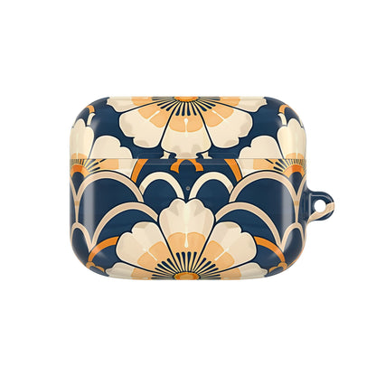 Decorative case with floral pattern on a white background
