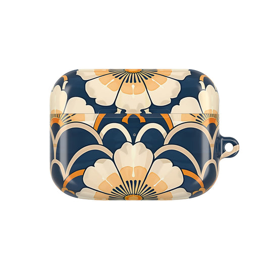 Decorative case with floral pattern on a white background