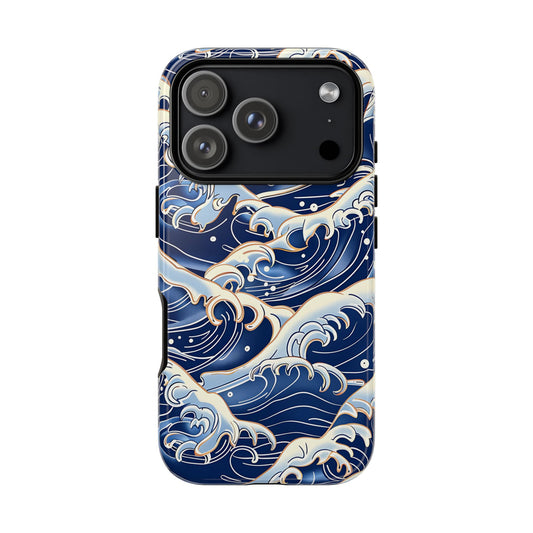 Phone case with wave design on a white background | Casenari