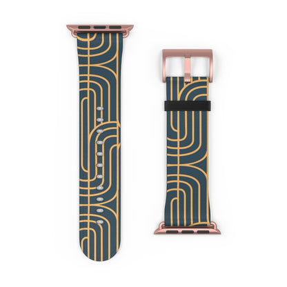 Gold on Teal | Apple Watch Band