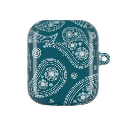 Teal Paisley | Apple Airpods Case