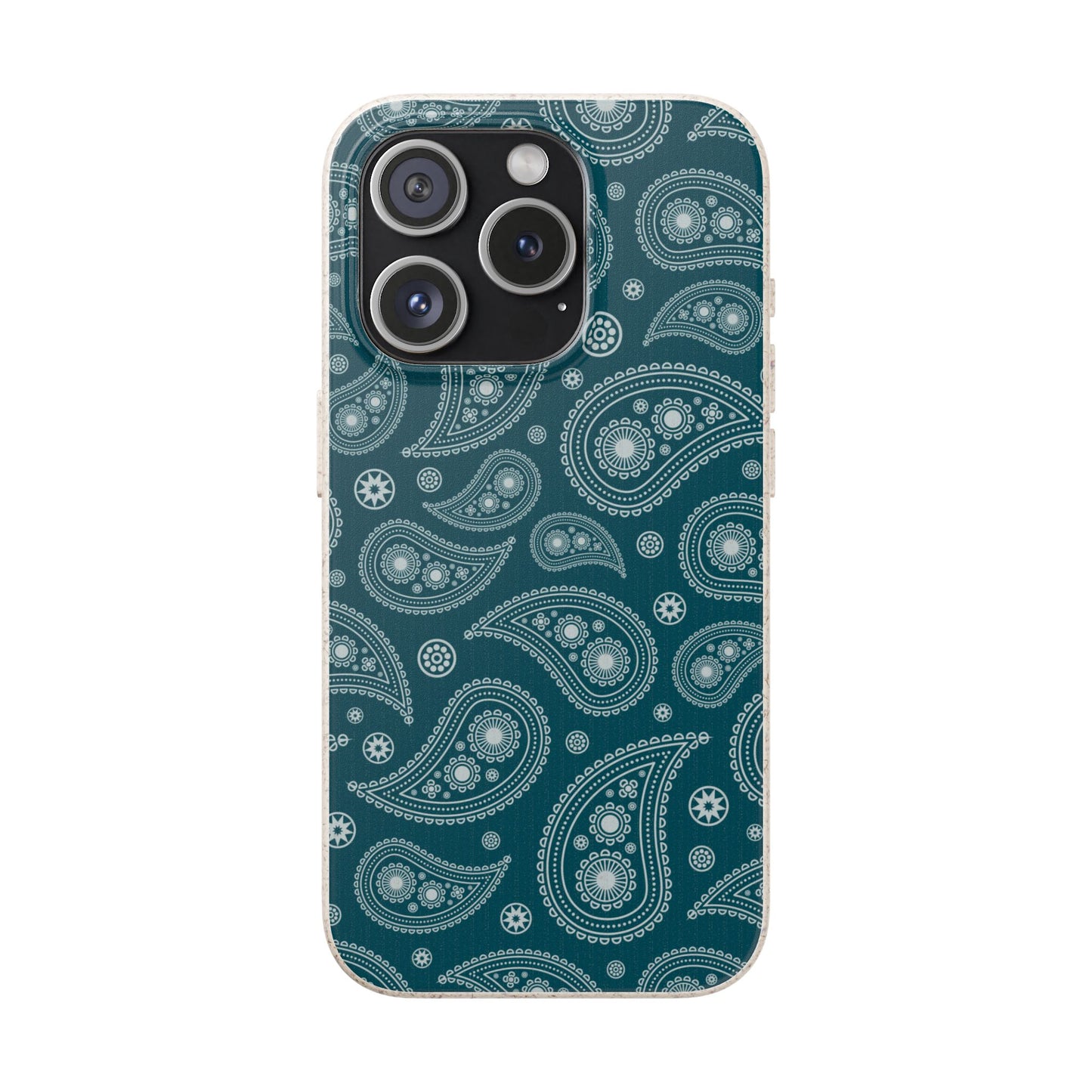 Teal Paisley | Biodegradable