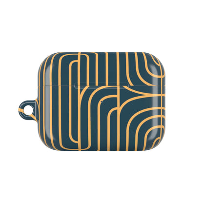 Gold on Teal | Apple Airpods Case
