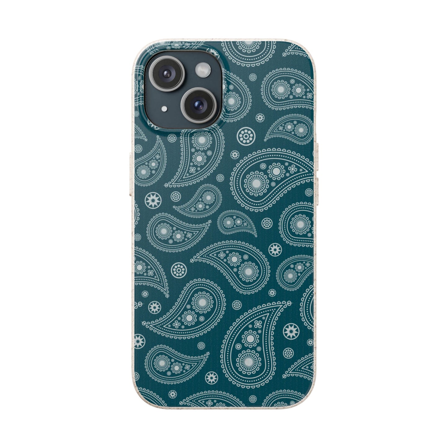 Teal Paisley | Biodegradable