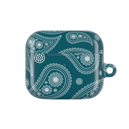 Teal Paisley | Apple Airpods Case