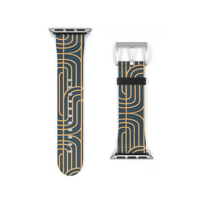 Gold on Teal | Apple Watch Band