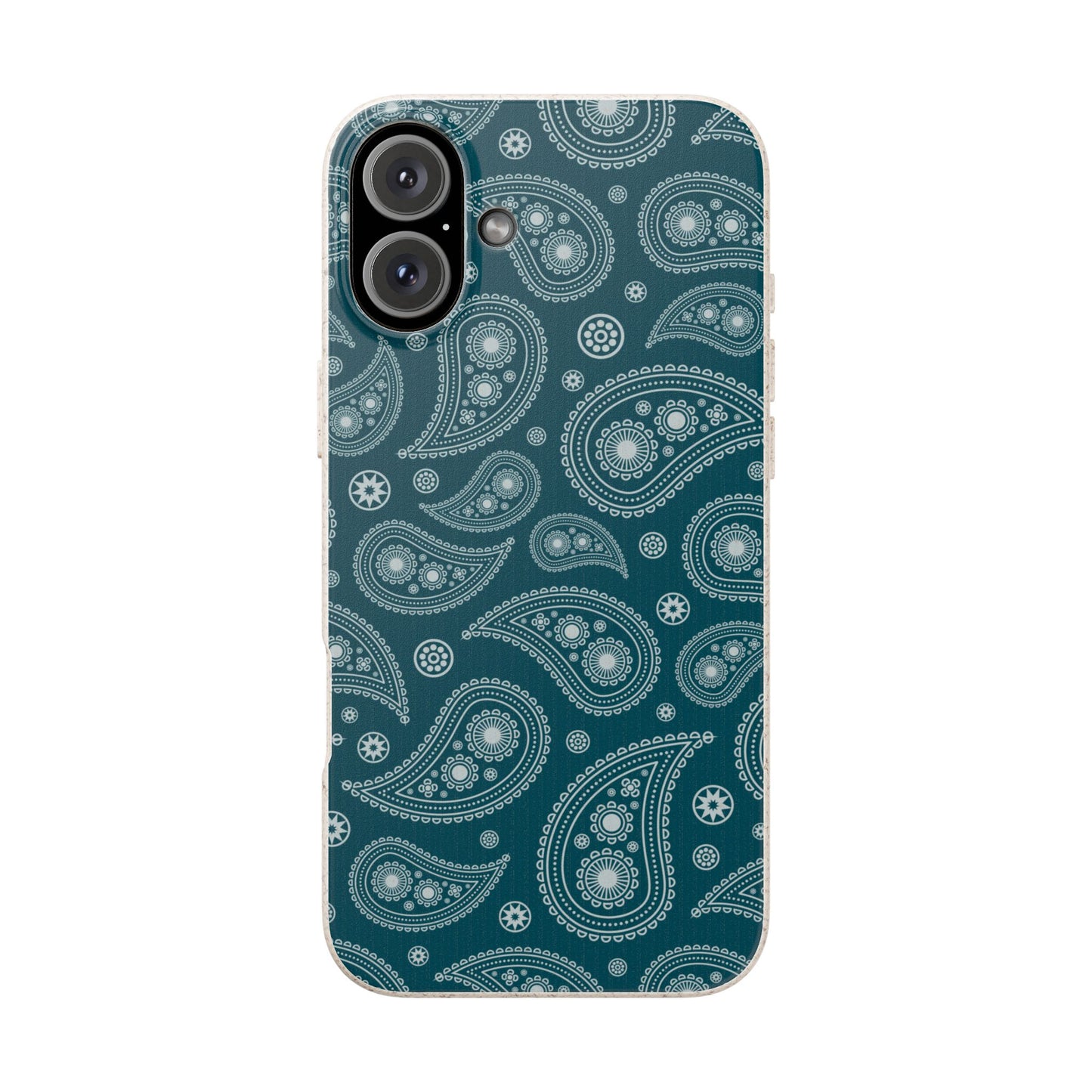 Teal Paisley | Biodegradable