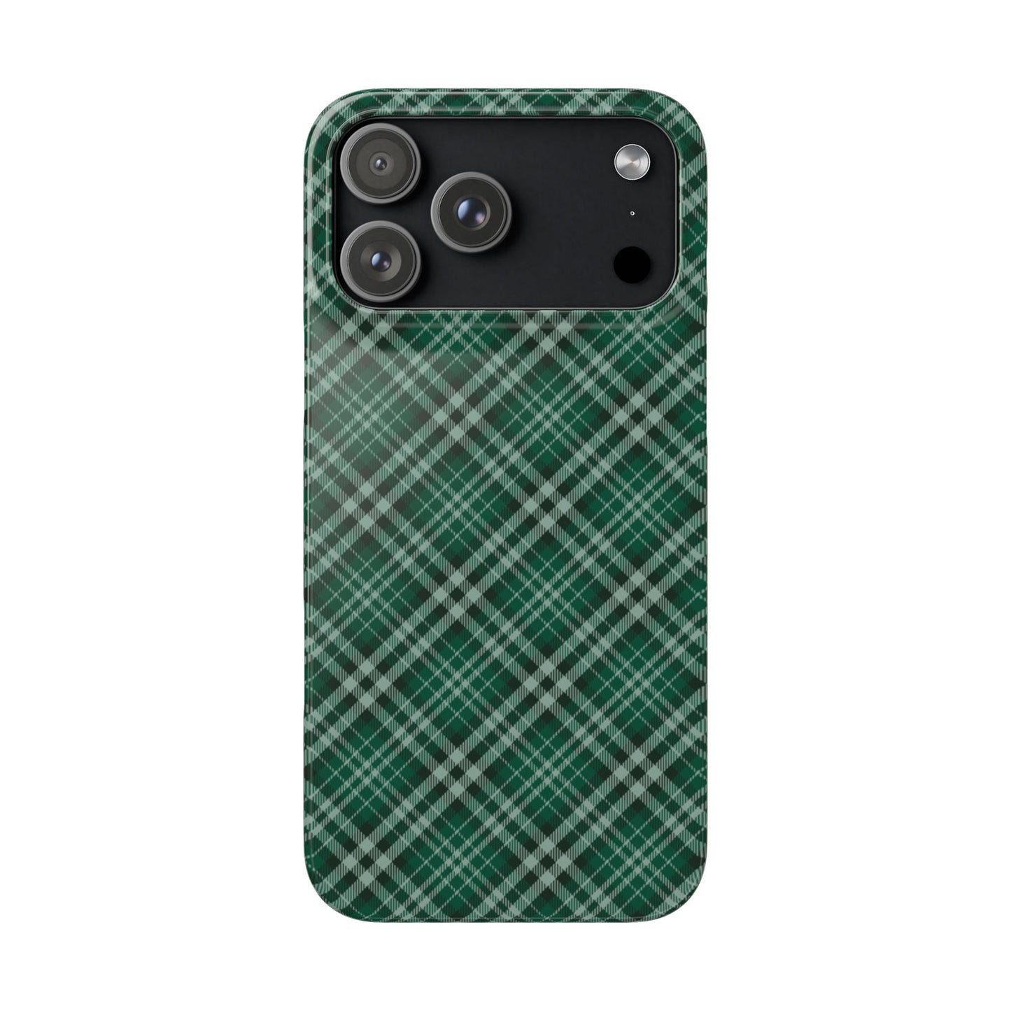 Green plaid phone case on a white background | Casenari