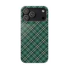 Green plaid phone case on a white background | Casenari