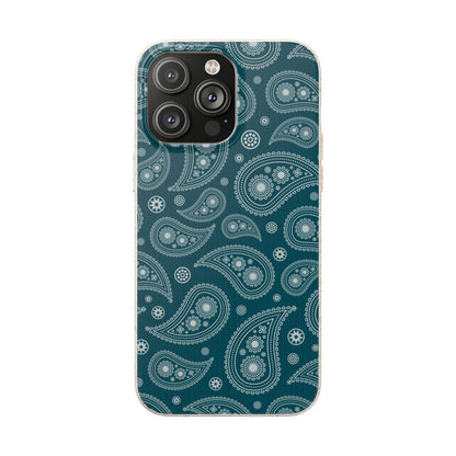 Teal Paisley | Biodegradable