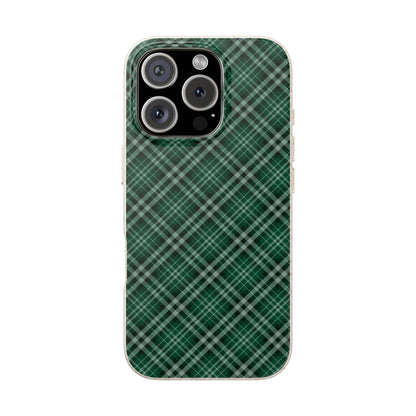 Green plaid phone case on a white background | Casenari