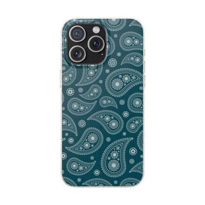 Teal Paisley | Biodegradable