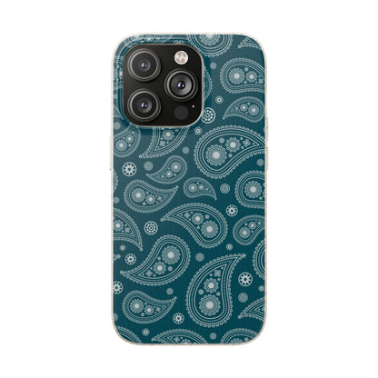Teal Paisley | Biodegradable