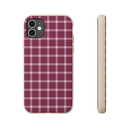 Mulberry Plaid | Biodegradable
