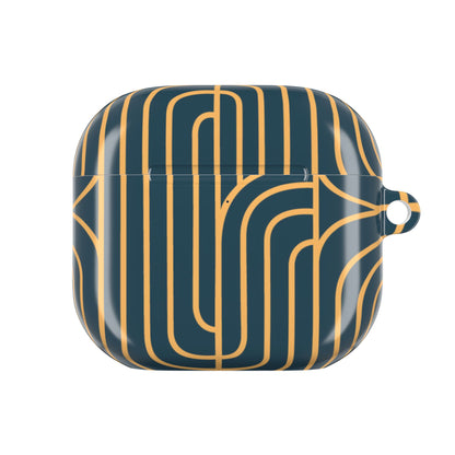 Gold on Teal | Apple Airpods Case