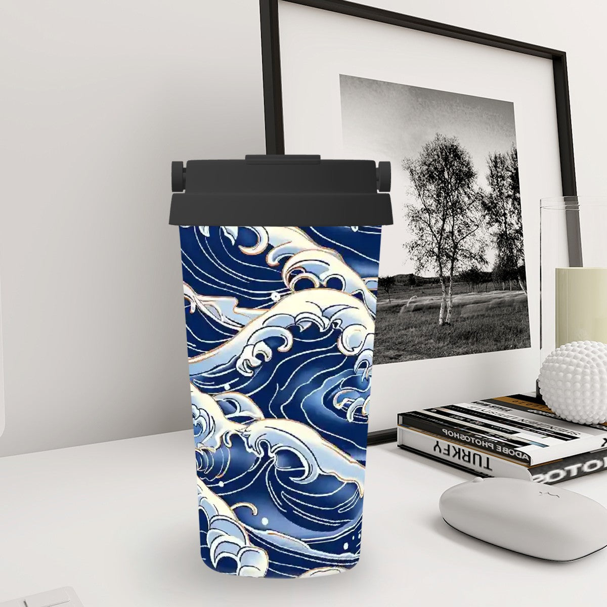 Hokusai Drift | Insulated Travel Mug