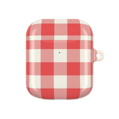 Red Gingham | Apple Airpods Case