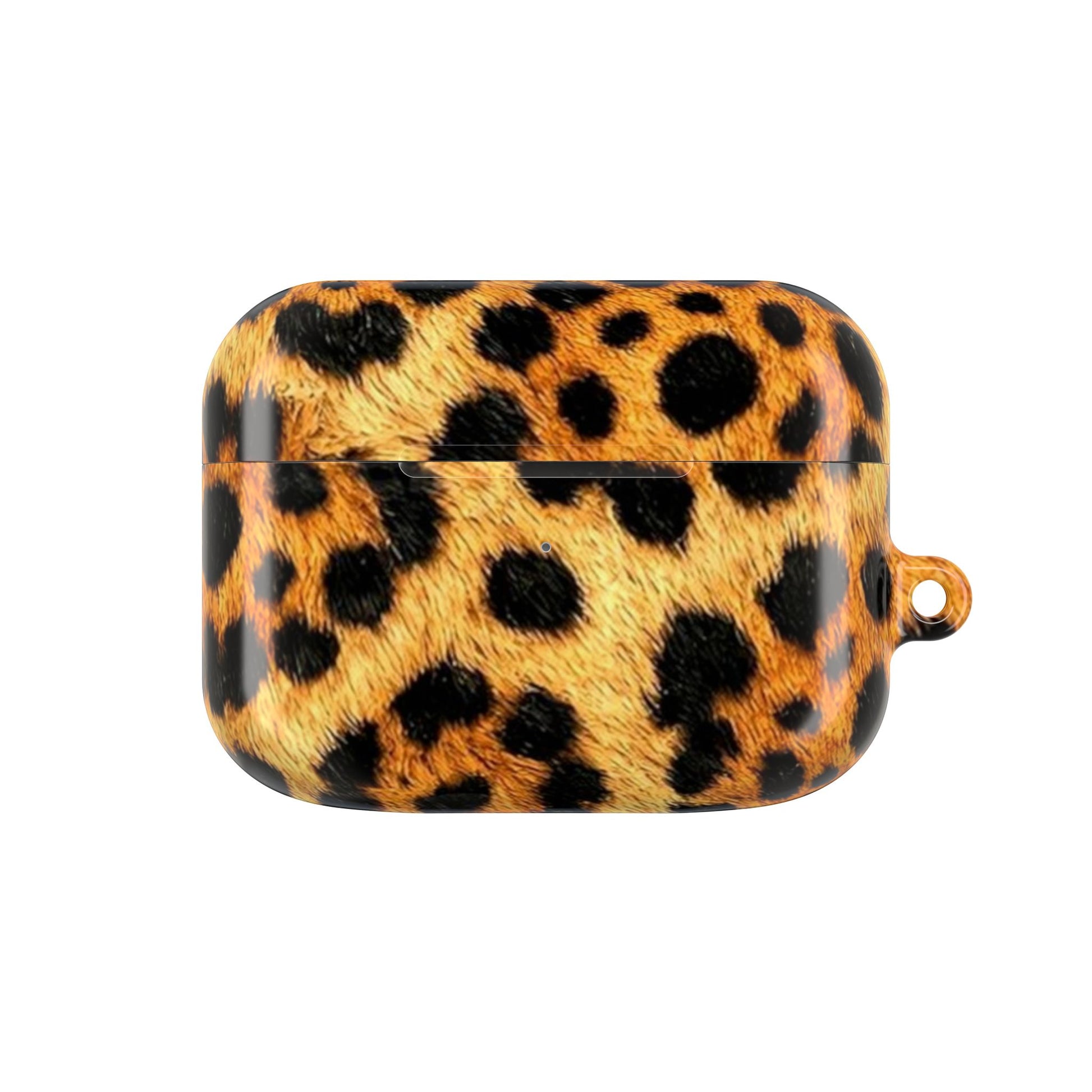 Leopard print case on a white background