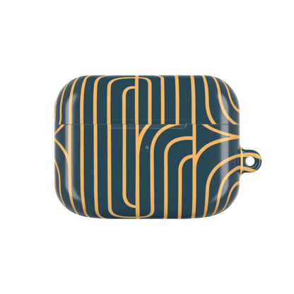 Gold on Teal | Apple Airpods Case