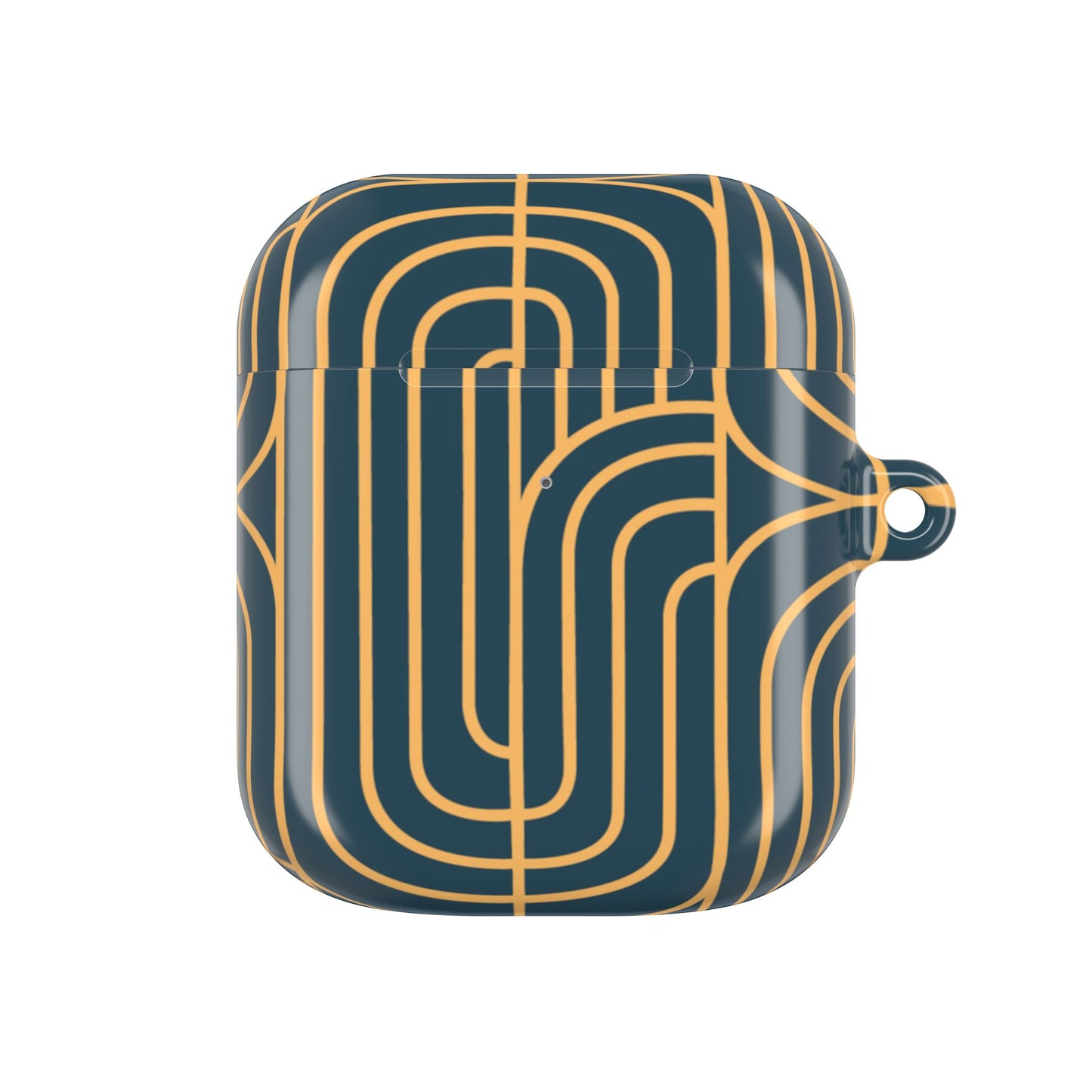 Gold on Teal | Apple Airpods Case