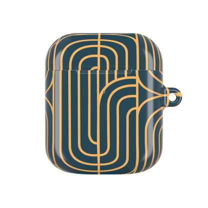 Gold on Teal | Apple Airpods Case