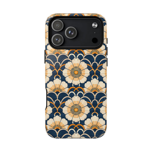 Phone case with floral pattern on a white background