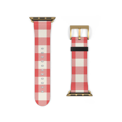 Red Gingham | Apple Watch Band