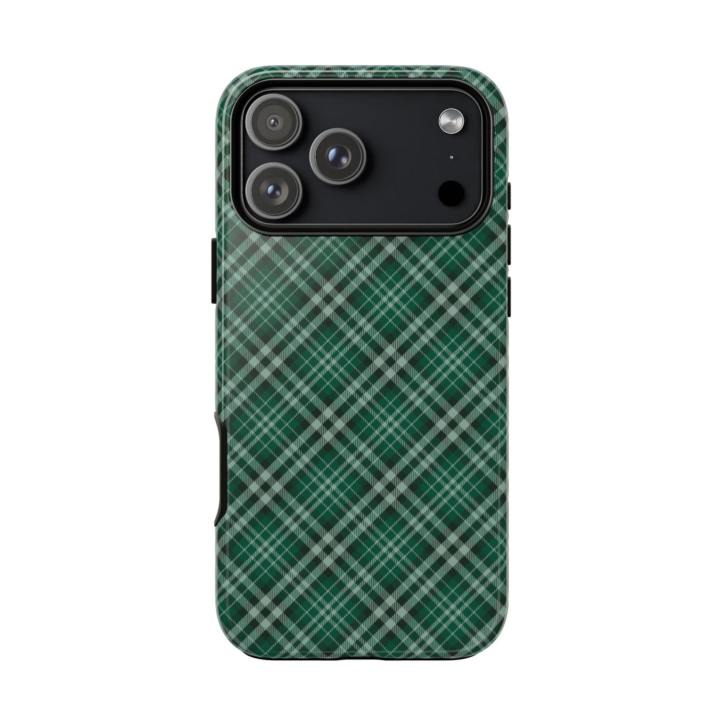 Green plaid phone case on a white background | Casenari