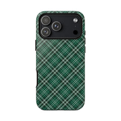 Green plaid phone case on a white background | Casenari