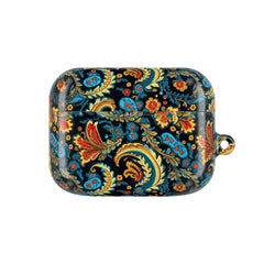 Decorative case with paisley pattern on a white background