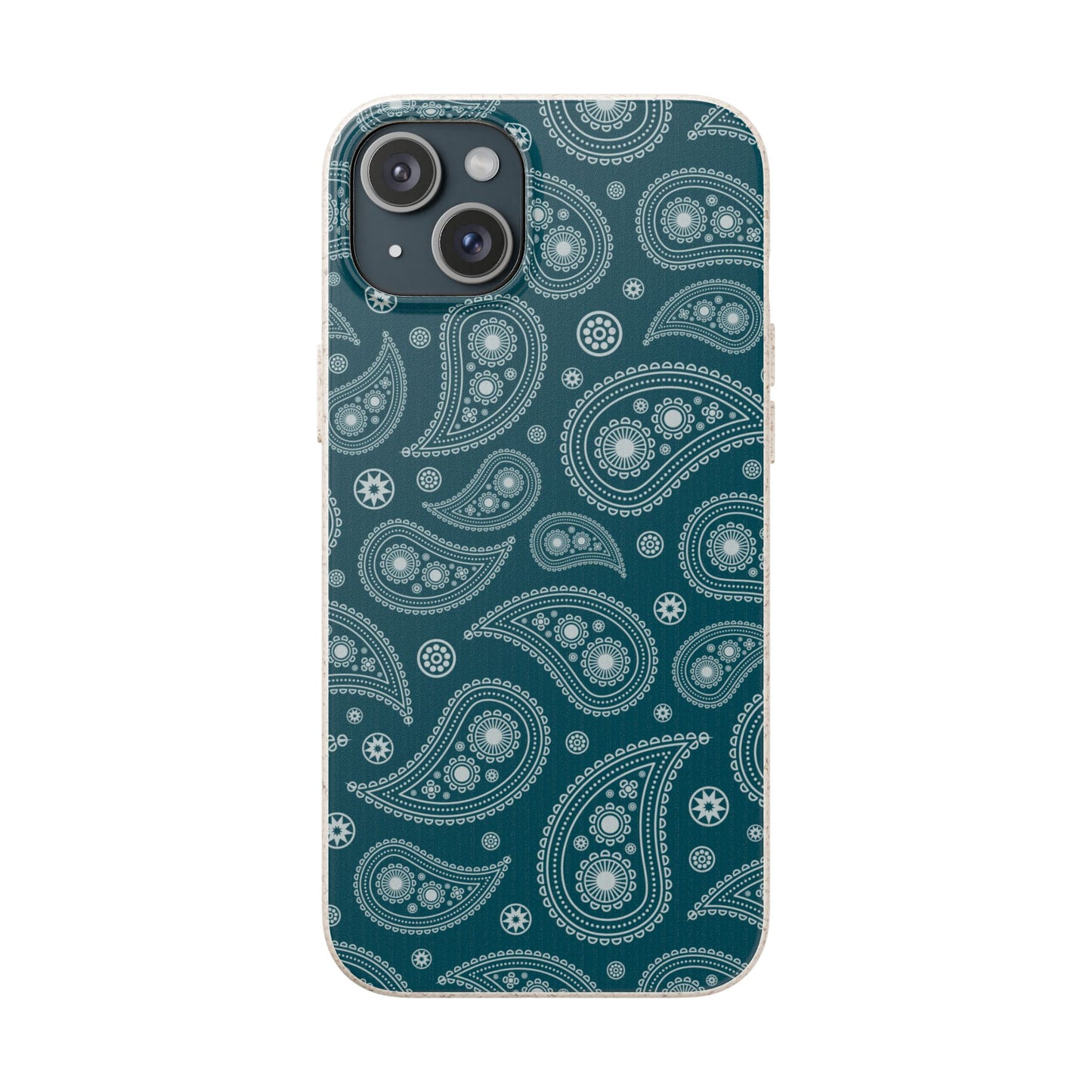 Teal Paisley | Biodegradable