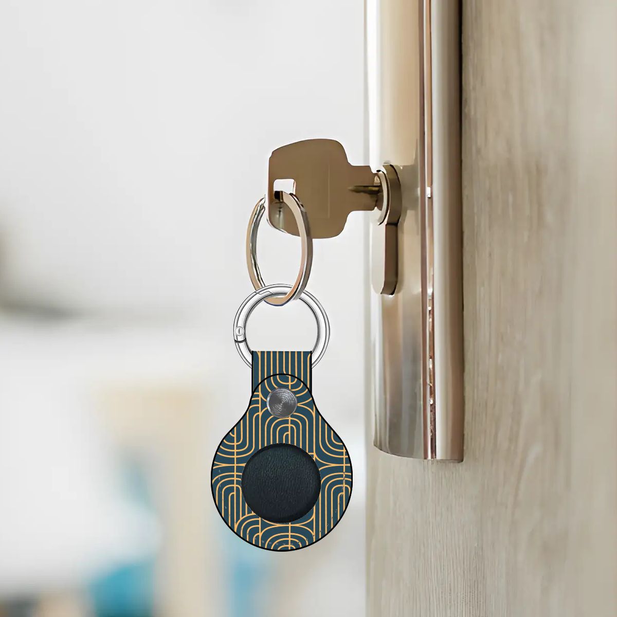 Gold on Teal | Airtag Holder