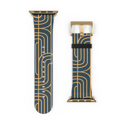 Gold on Teal | Apple Watch Band