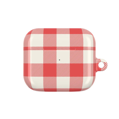 Red Gingham | Apple Airpods Case