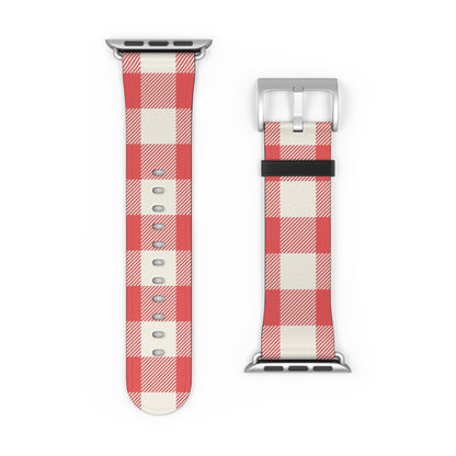 Red Gingham | Apple Watch Band
