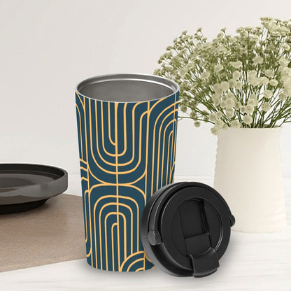 Gold on Teal | Insulated Travel Mug