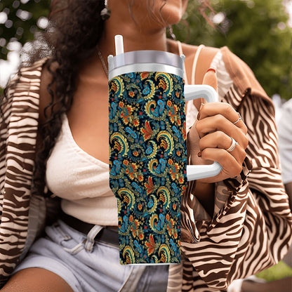 Obsidian Bloom | Large Tumbler