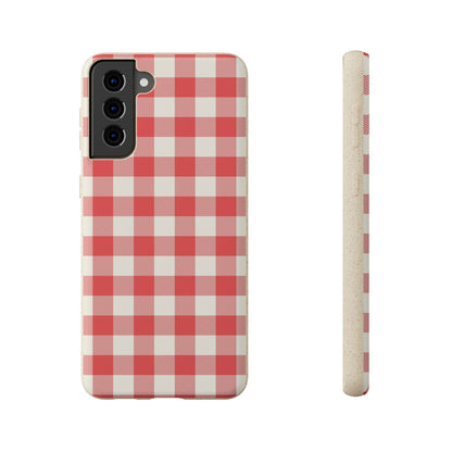 Red Gingham | Biodegradable