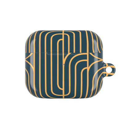 Gold on Teal | Apple Airpods Case