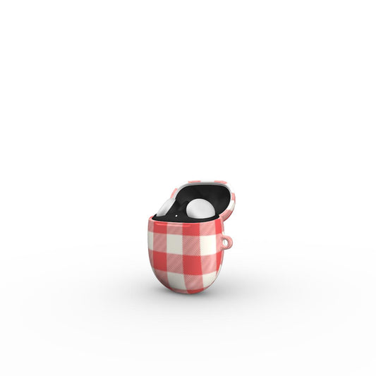 Red Gingham | Google Pixel Buds Case