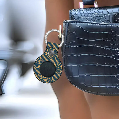 Gold on Teal | Airtag Holder