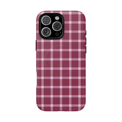 Mulberry Plaid | MagSafe Tough
