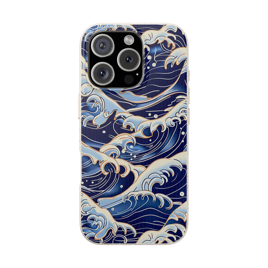 Phone case with wave design on a white background | Casenari