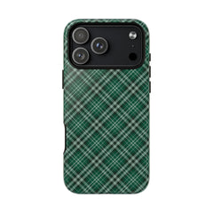 Green plaid phone case on a white background | Casenari