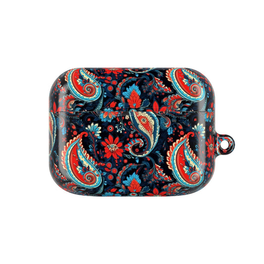 Paisley patterned case on a white background